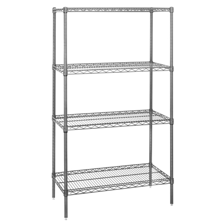 48 x 18 x 74" - 4 Shelf Wire Shelving Starter Unit