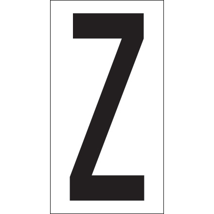 3 <span class='fraction'>1/2</span>" "Z" Vinyl Warehouse Letter Labels