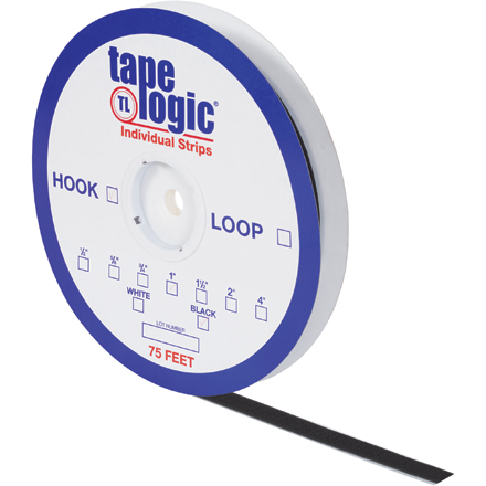 4" x 75' Black Loop Tape Logic<span class='rtm'>®</span> Individual Tape Strips