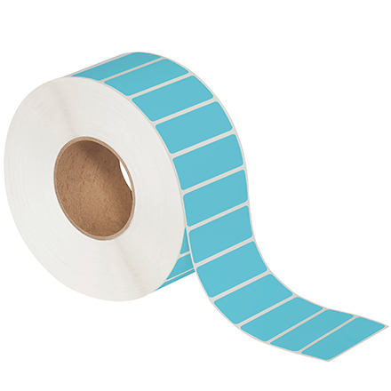 3 x 1" Blue Thermal Transfer Labels